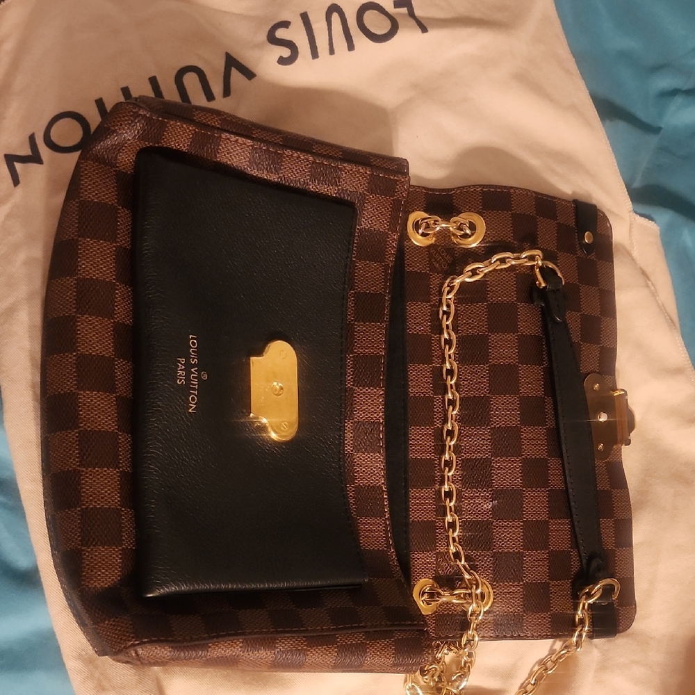 Louis Vuitton Brown and Black Checkered Women's Bag